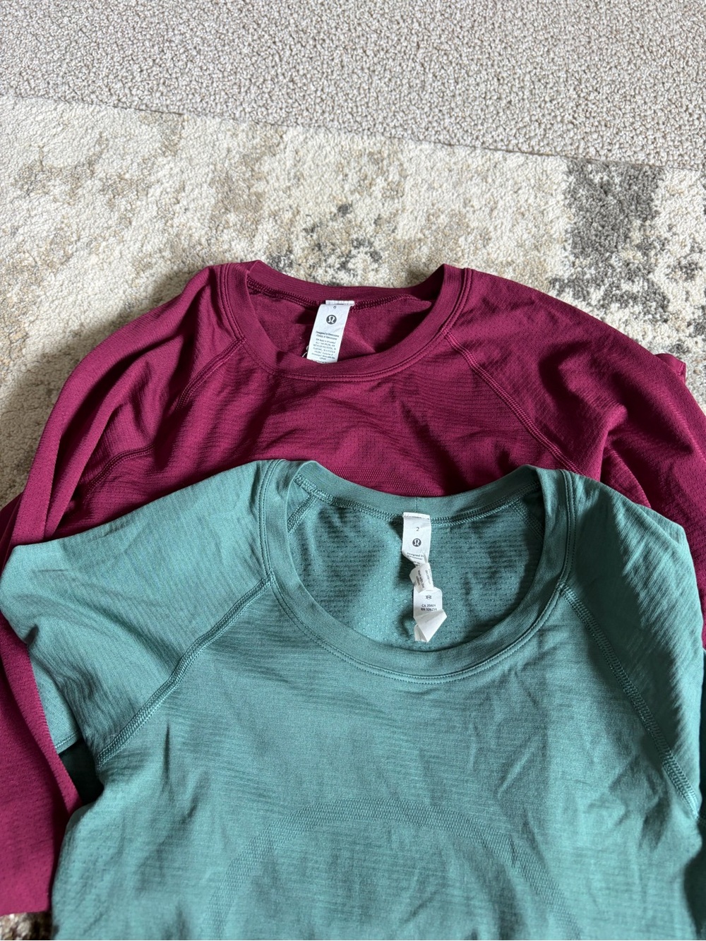 lululemon athletica Women's Short Sleeve Crew Tee in Berry Teal